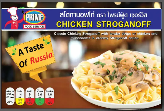สโตรกานอฟไก่