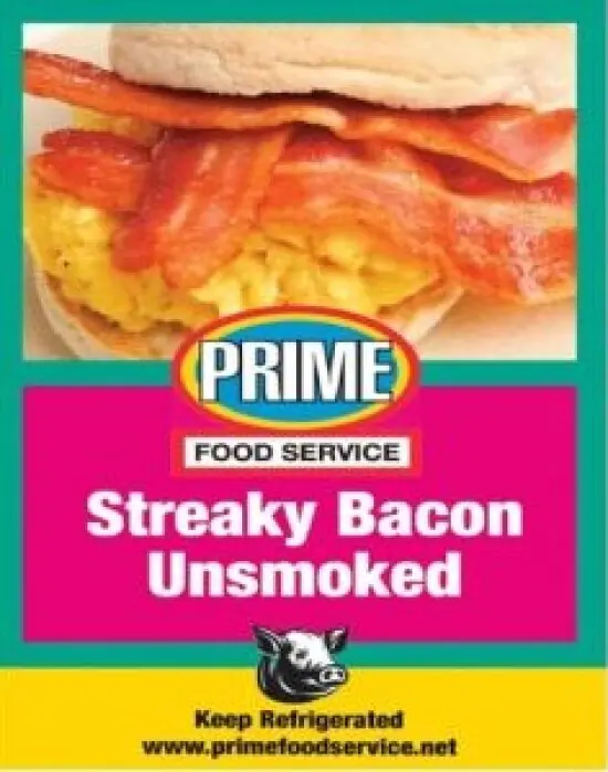 Streaky Bacon Unsmoked 1 kllo