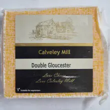 ชีสนำเข้าจากสหราชอาณาจักร Calvealey Mill Double Gloucester, 200g