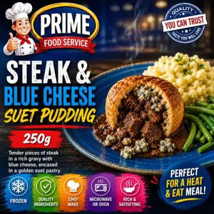 Steak & Blue Cheese Pudding  250g