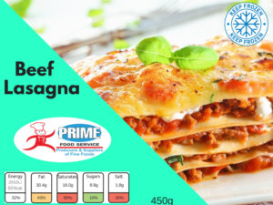 Beef Lasagna by Prime Food Service