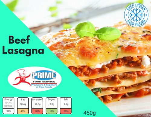 Beef Lasagna by Prime Food Service