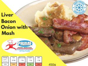 Liver Bacon & Onions with Mash by Prime Food Service