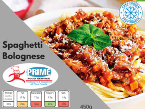 Spaghetti Bolognese by Prime Food Service