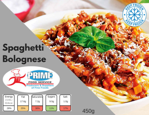 Spaghetti Bolognese by Prime Food Service