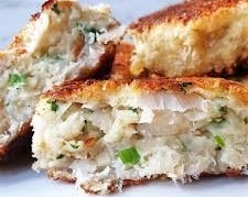 Breaded fish cakes